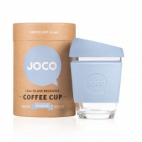 Joco Cup - Glass Travel Coffee Mug Vintage Blue